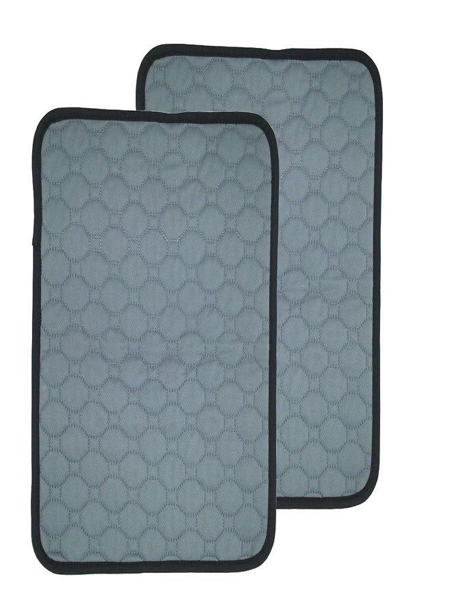 Shelltech Shelletech 2 Pack Guinea Pig Cage Liners, Washable Guinea Pig Pee Pads Reusable Absorbent Bedding Non Slip Pads for Small Animals Hamsters Chinchillas Rats (13.3 ""× 18.8""), Dark Grey - Image 1